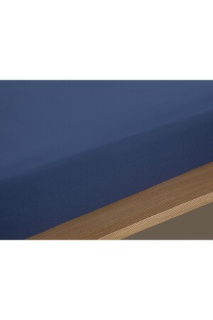Spannbettlaken für Einzelbett, Baumwolle, 100 x 200 cm, Mitternachtsblau, TYC00043653216 - 2