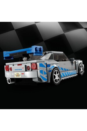 ® Speed Champions Daha Hızlı Daha Öfkeli Nissan Skyline GT-R (R34) 76917 (319 Parça) - 6