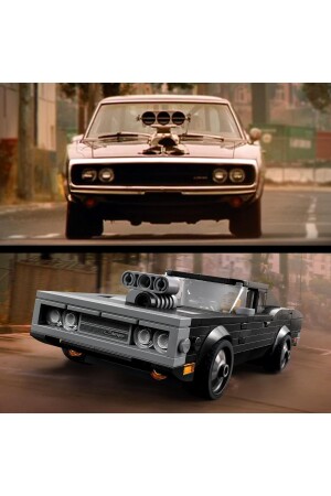 ® Speed Champions Fast & Furious 1970 Dodge Charger R-T 76912 - Araba Yapım Seti (345 Parça) - 6