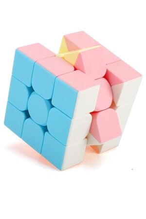 Speed Cupe Rubik Küp Zeka Küpü 3x3 Pastel Renkler Hız Küpü-Fidget Oyuncak Seyahat Zeka Oyunu - 4
