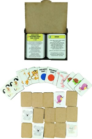 Speicher- und Intelligenzkarten aus Holz, passendes Spiel für Kinder, pädagogisches Puzzle, Spielzeug, Speicherkarte - 4