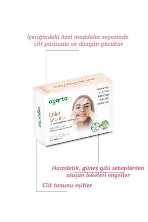 Spezielle handgefertigte Naturseife für fleckige Haut, 150 g - 3