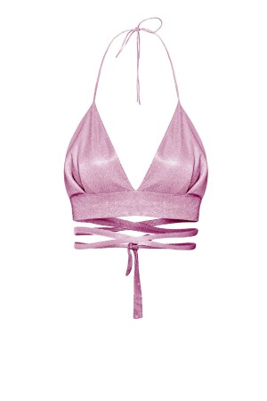 Spezielles Design Laura Dunkelrosa Glitzer-Bralette - 1