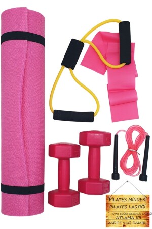 Spezielles Pilates-Set, Platten, Matte, Springseil, Widerstandsband, Brust, Bein, Reifen, Hantel-Set - 1