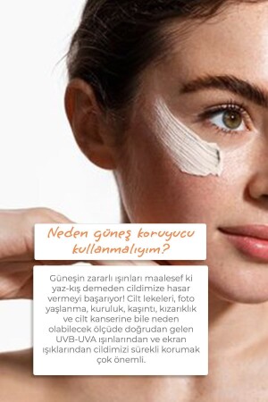 Spf 50 Leke Karşıtı Aydınlatıcı Etkili Yüksek Koruyucu Niacinamide Içeren Yüz Güneş Kremi 50 ml - 6