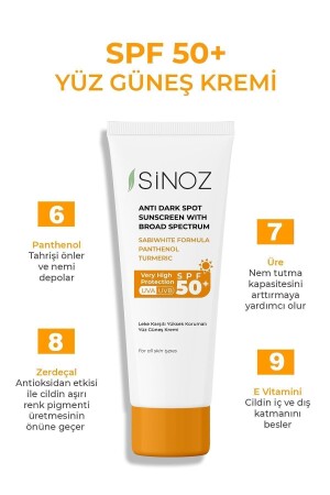 Spf 50 Leke Karşıtı Yüksek Koruyucu Yüz Güneş Kremi 50 ml Normal Ve Kuru Ciltler Için - 5