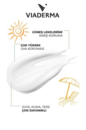 SPF 50 Leke Karşıtı Yüz ve Vücut Koruma Güneş Kremi 100 ml - Tüm Ciltler Suya Dayanıklı - 7