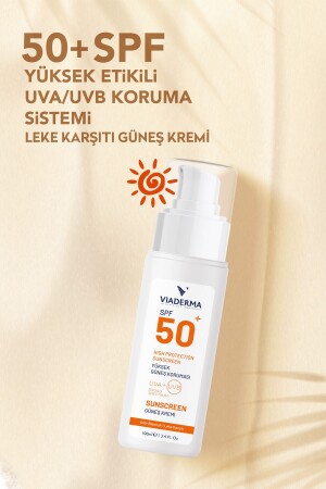 SPF 50 Leke Karşıtı Yüz ve Vücut Koruma Güneş Kremi 100 ml - Tüm Ciltler Suya Dayanıklı - 9