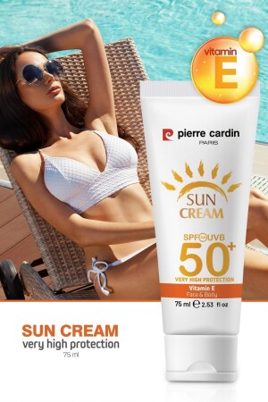 Spf 50 Yüz Ve Vücut Güneş Kremi 75 ml Normal Ve Kuru Ciltler Için Çok Yüksek Koruma - 1