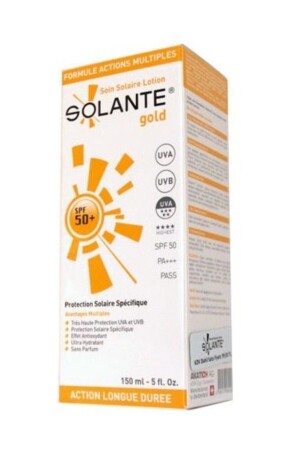 مـنـز-ذهب SPF50+ خليط واقي شمس 150 مل 8699278480106 - Solante