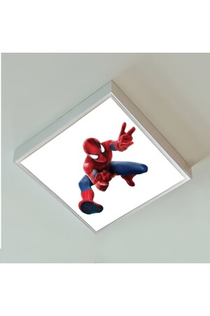 Spider Man Çocuk Odası Led Avize- 42w 60cmx60cm Beyaz Işık GP-2067-Spiderman-05 - 8