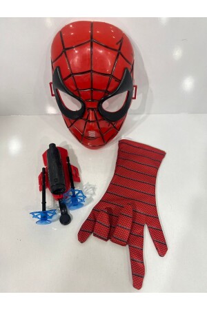 Spiderman Ağ Atan Örümcek Adam Maske - Eldiven Hediyeli Oyuncak - 2