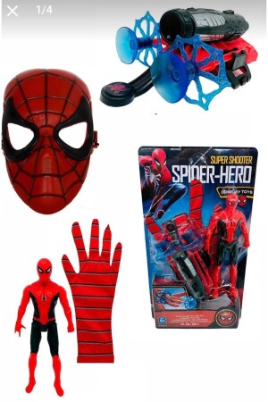 Spiderman Arrow Throwing Web-Wurfhandschuhe und Maske TYC00843839432 - 1