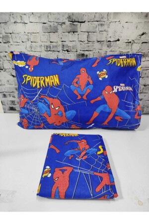 Spiderman-Baumwollstoff-Einzelbettbezug-Set Spiderman (ohne Laken) Spider-Bettbezug-Set - 2