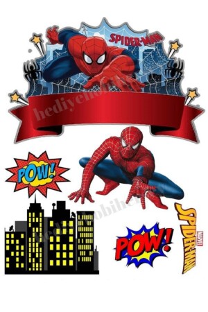 Spiderman-Esspapier – Kuchenbild – Keksdruck – Reispapier-Kuchenkeksdruck - 2