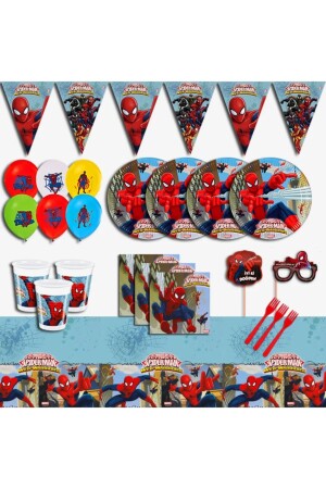 Spiderman-Geburtstagskonzept-Partyzubehör-Set für 16 Personen - 1