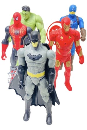 Spiderman Hulk Captain America Batman Ironman 17cm. Beleuchtetes Figurenset - 1