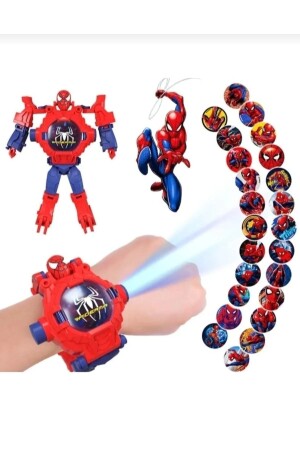 Spiderman-Kinderarmbanduhr, die sich in einen Spider-Man-Projektionsroboter verwandelt - 1