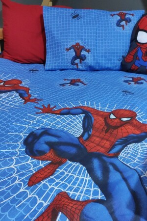 Spiderman-Kinderbettbezug-Set mit elastischen Laken und Einzelbettgröße CE-ORMCNEVTK - 1