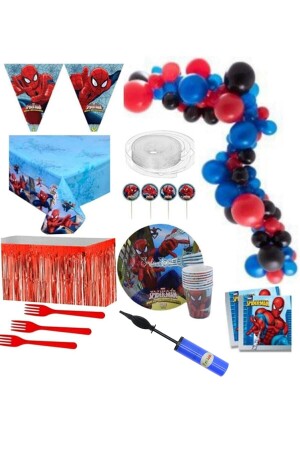 Spiderman Luxus-Geburtstagsset, Spiderman-Partypaket für 16 Personen - 2