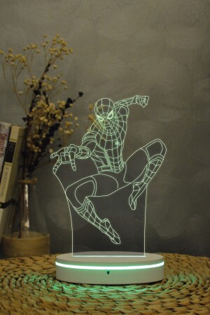 Spiderman , Marvel - 3 Boyutlu 16 Renk Dekoratif Gece Lambası 3d TYC00407348345 - 6