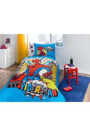 Spiderman New York Single Disney lizenziertes elastisches Spannbettlaken-Kinderbettbezug-Set PR-12617108 - 6