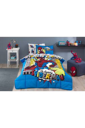 Spiderman New York Single Disney lizenziertes elastisches Spannbettlaken Kinderschlafset EVTEKSTILI-525643 - 7