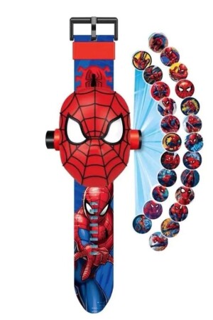 Spiderman Örümcek Adam Projeksiyonlu Saat 24 Farklı Karakteri Duvara Yansıtır 001SPD001MAN - 1