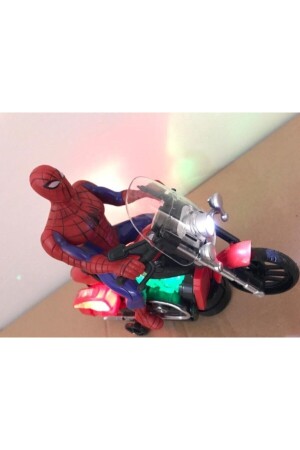 Spiderman Pilli Işıklı Motorlu Örümcek Adam 3189B - 2