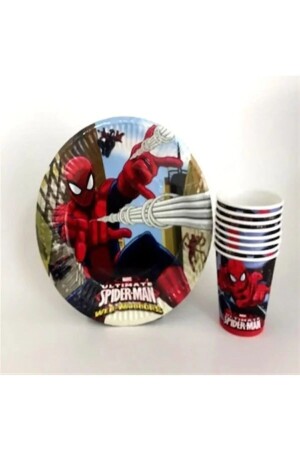 Spiderman Spiderman Birthday Concept Partyzubehör-Set für 16 Personen FOKULSET00072 - 3