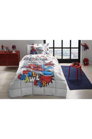 Spiderman Wall Single Disney lizenziertes elastisches Spannbettlaken-Kinderschlafset PR-12525685 - 4