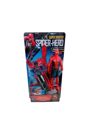 Spiderman Web-Wurfpfeil-Wurfhandschuhe mit Saugnapf, beleuchtetes Figurenspielzeug 01765 - 2