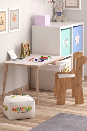 Spieltisch und Stuhl für Kinder, Aktivitätstisch, Schreib- und Abwischtisch TYC00812051728 - 1