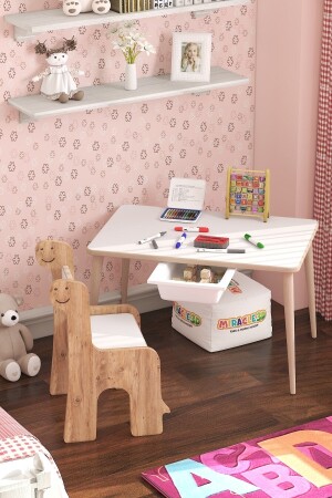 Spieltisch und Stuhl für Kinder, Aktivitätstisch, Schreib- und Abwischtisch TYC00812051728 - 2