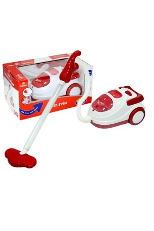 Spielzeug-Akku-Staubsauger, rot, mit Soundeffekt, PRA-2529894-9035 - 5