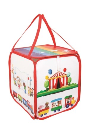 Spielzeug-Aufbewahrungskorb, Spielzeugkiste, Zug, Rot, MST04350 - 5