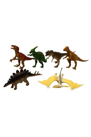 Spielzeug-Dinosaurier-Tierset 6-teilig 13 cm Dinosaurier 8694359037323V-D - 1