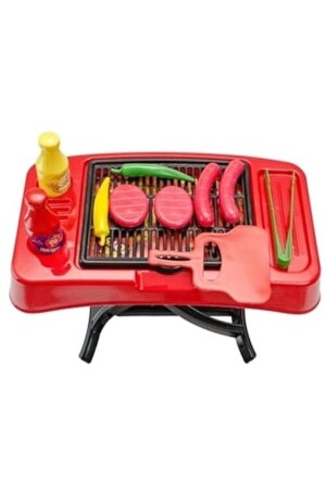 Spielzeug-Grillset mit Zubehör + Pizzastücken, Spielzeug für Mädchen und Jungen Yenimangal - 8