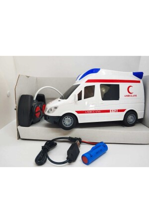 Spielzeug-Krankenwagen, wiederaufladbar, Fernbedienung, voll funktionsfähige Sirene, 3D-Lichtqualität, wiederaufladbares Auto, TYC00545046037 - 2