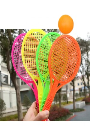 Spielzeug-Set mit 10 Plastikschlägern, Zeugnis, Geschenk, Vorschulgeschenk, 16 cm Mini-Tennisschläger, HYD-8945828-5358 - 4