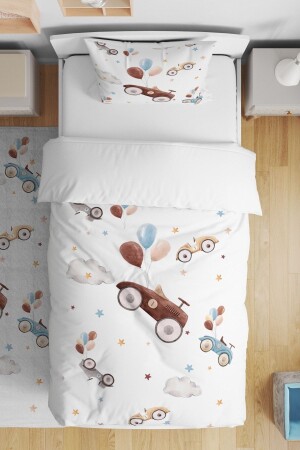 Spielzeugautos gemustertes Einzelbett-Set für Babys und Kinder - 2