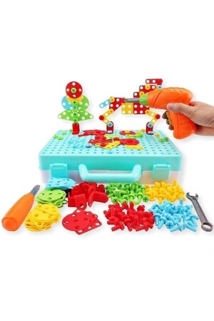 Spielzeugbohrer-Set – 340-teiliges Bohrer-Reparaturset und Spieltasche - 6