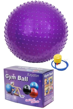 Spiky Yoga Pilates Aerobic Gymnastikball 65 cm Lila Lyt1048 - 1