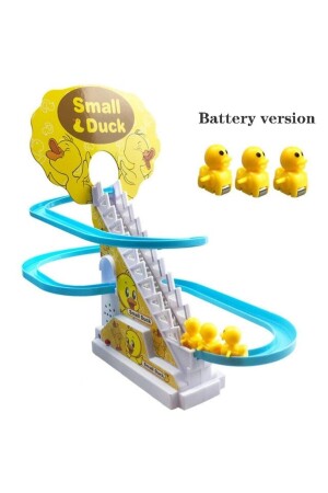 Spin Around Duck-Spiel: Baby Duck geht mit Lichtern und Musik die Treppe hinauf und die Rutsche hinunter - 1