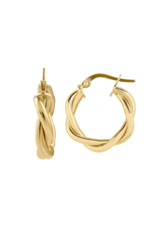 Spiral-Creolen für Damen aus 14 Karat Gold - 5