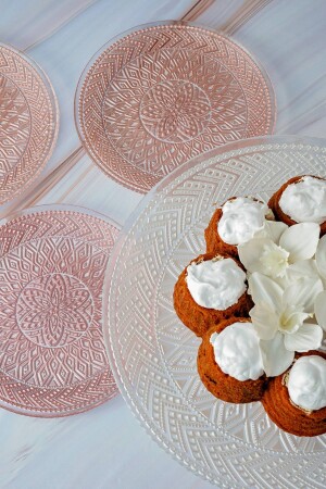 Spitze Rosa Weiß 7-teiliges Kuchen-/Dessert-Set 153. 03. 06. 6952 - 4