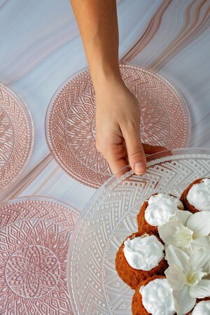 Spitze Rosa Weiß 7-teiliges Kuchen-/Dessert-Set 153. 03. 06. 6952 - 5