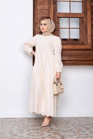 Spitzen-Hijab-Kleid – Stein 4493 - 3