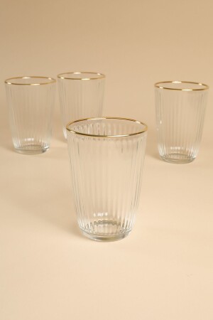 Splendid Gold Set mit 4 Softdrinkgläsern 395 cc - 5