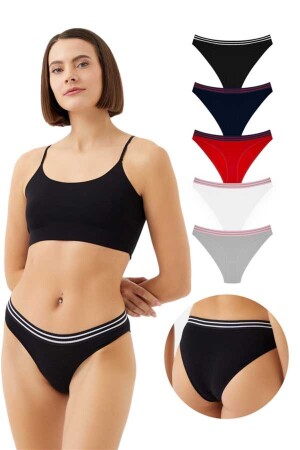 Spor Basic Pamuklu Bikini Külot 5'li Paket - 1